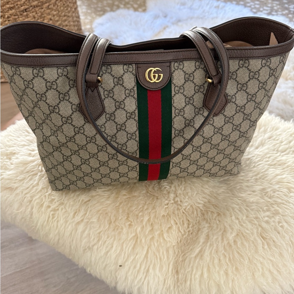 Authentic Gucci Ophidia Web Tote Classic